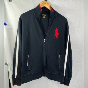 Vintage Polo by Ralph Lauren Men's Black Sweatshirt